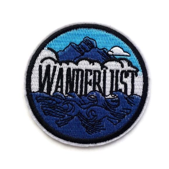 Wanderlust Embroidered Patch - Picture 1 of 3